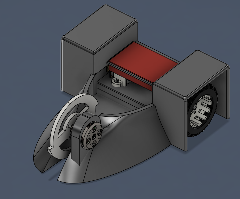 Brushed motor version — spinning weapon option added while maintaining the ultra-low CG wedge profile for stability.